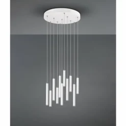 Suspension Trio Tubular LED Blanc, 11 lumières