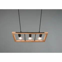 Suspension Trio-Leuchten Agra Noir, 3 lumières