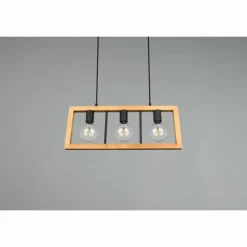 Suspension Trio-Leuchten Agra Noir, 3 lumières