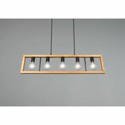 Suspension Trio-Leuchten Agra Noir, 5 lumières