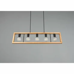 Suspension Trio-Leuchten Agra Noir, 5 lumières