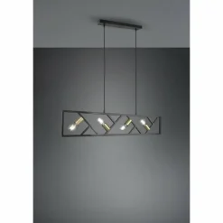 Suspension Trio-Leuchten Bela Noir, 4 lumières