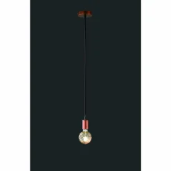 Suspension Trio-Leuchten Cord Cuivre, 1 lumière