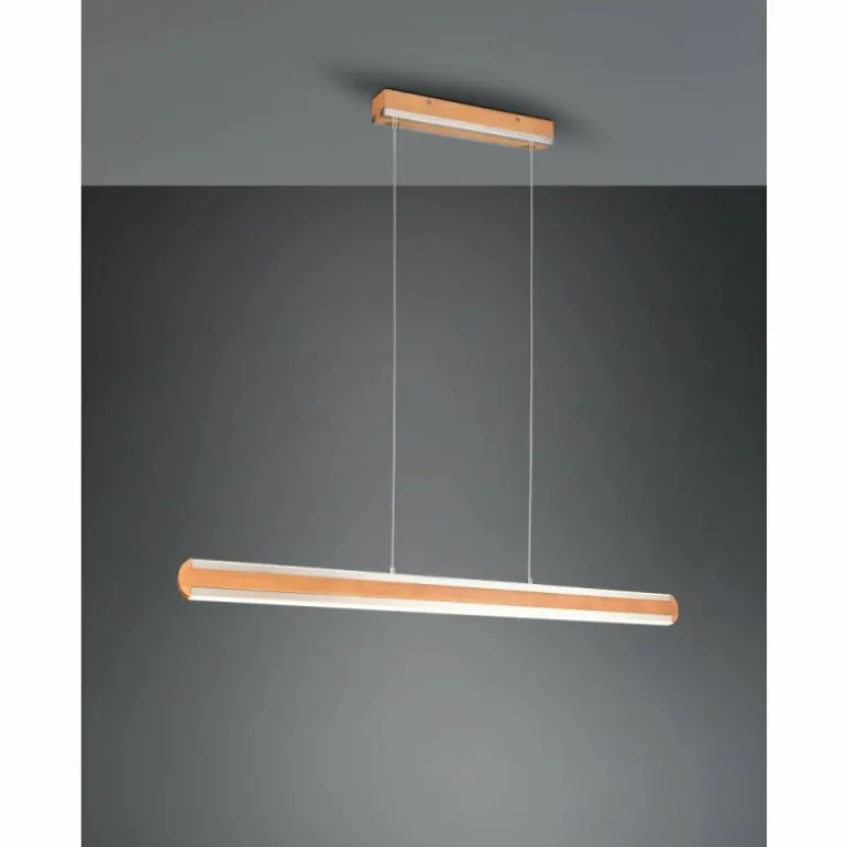 Suspension Trio-Leuchten Deacon LED Brun, 1 lumière