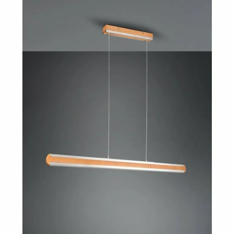 Suspension Trio-Leuchten Deacon LED Brun, 1 lumière