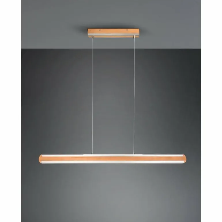 Suspension Trio-Leuchten Deacon LED Brun, 1 lumière