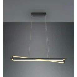Suspension Trio-Leuchten Edge LED Noir, 1 lumière