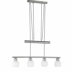 Suspension Trio-Leuchten Freddy LED Nickel mat, 4 lumières