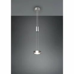 Suspension Trio-Leuchten Franklin LED Nickel mat, 1 lumière