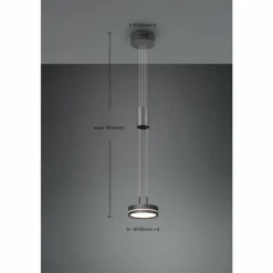 Suspension Trio-Leuchten Franklin LED Anthracite, 1 lumière