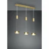 Suspension Trio-Leuchten Franklin LED Laiton, 3 lumières