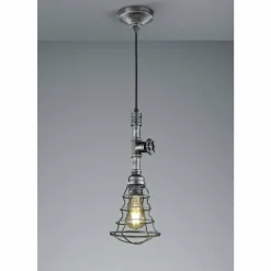 Suspension Trio-Leuchten Gotham Brun foncé, Argenté, 1 lumière