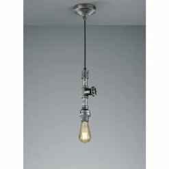 Suspension Trio-Leuchten Gotham Brun foncé, Argenté, 1 lumière