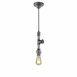 Suspension Trio-Leuchten Gotham Brun foncé, Argenté, 1 lumière