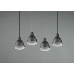 Suspension Trio-Leuchten Henley Noir, 4 lumières