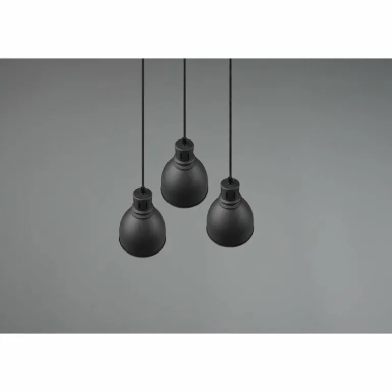 Suspension Trio-Leuchten Henley Noir, 3 lumières