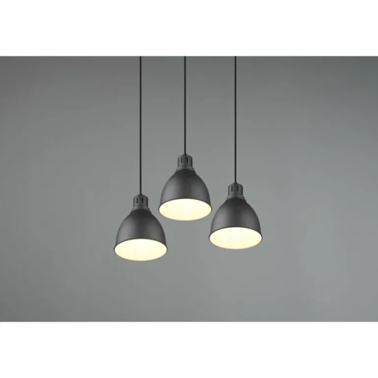 Suspension Trio-Leuchten Henley Noir, 3 lumières