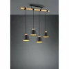 Suspension Trio-Leuchten Harris Noir, 4 lumières