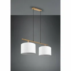 Suspension Trio-Leuchten Korba Brun, 2 lumières