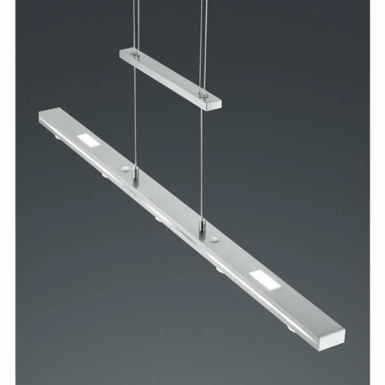 Suspension Trio-Leuchten Lacal LED Nickel mat, 7 lumières