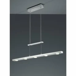 Suspension Trio-Leuchten Lacal LED Nickel mat, 7 lumières