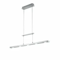 Suspension Trio-Leuchten Lacal LED Nickel mat, 7 lumières