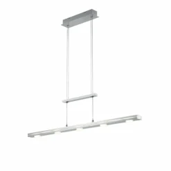 Suspension Trio-Leuchten Lacal LED Nickel mat, 7 lumières