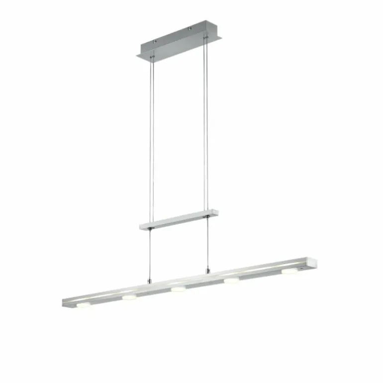 Suspension Trio-Leuchten Lacal LED Nickel mat, 7 lumières