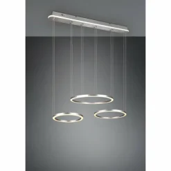 Suspension Trio-Leuchten Morrison LED Nickel mat, 1 lumière