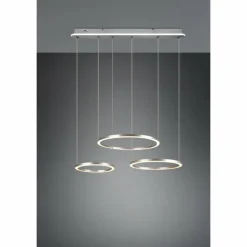 Suspension Trio-Leuchten Morrison LED Nickel mat, 1 lumière