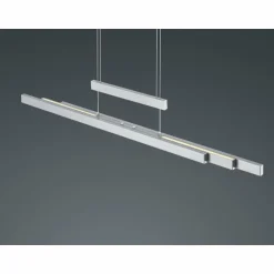 Suspension Trio-Leuchten Trajan LED Nickel mat, 3 lumières