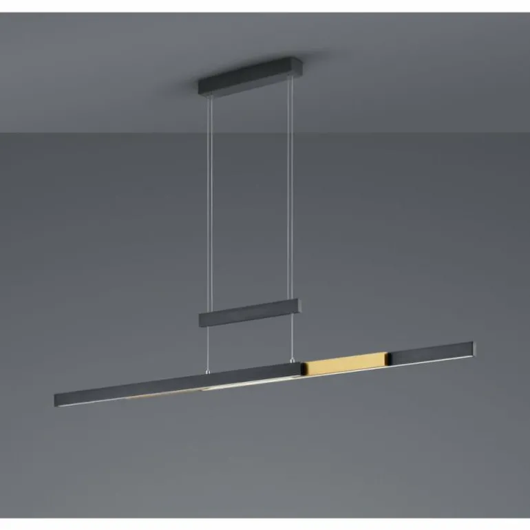 Suspension Trio-Leuchten Trajan LED Noir, 1 lumière