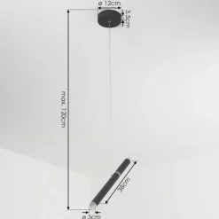 Suspension Térou LED Anthracite, 1 lumière