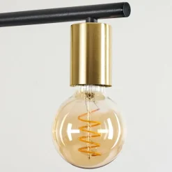 Suspension Tulla Laiton, Noir, 5 lumières