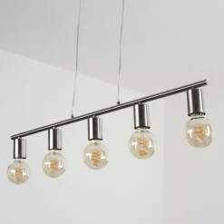 Suspension Tulla Nickel mat, 5 lumières