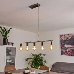 Suspension Tulla Nickel mat, 5 lumières