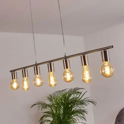 Suspension Tulla Nickel mat, 7 lumières