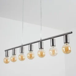 Suspension Tulla Nickel mat, 7 lumières