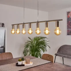 Suspension Tulla Nickel mat, 7 lumières