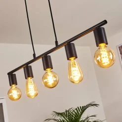 Suspension Tulla Noir, 5 lumières