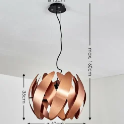 Suspension Tulpio Noir, 1 lumière