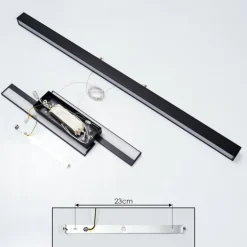 Suspension Tumbila LED Noir, 1 lumière