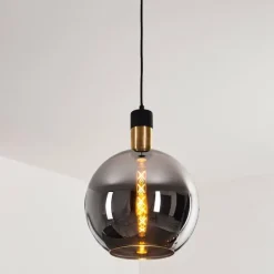 Suspension Tuvalu Noir, 1 lumière