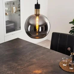 Suspension Tuvalu Noir, 1 lumière