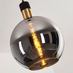 Suspension Tuvalu Noir, 1 lumière