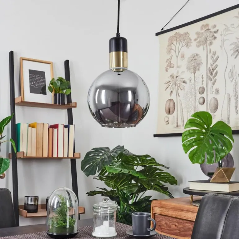 Suspension Tuvalu Noir, 1 lumière