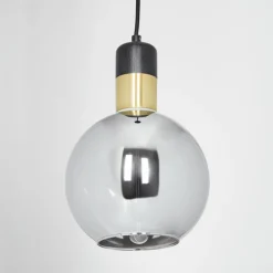 Suspension Tuvalu Noir, 1 lumière