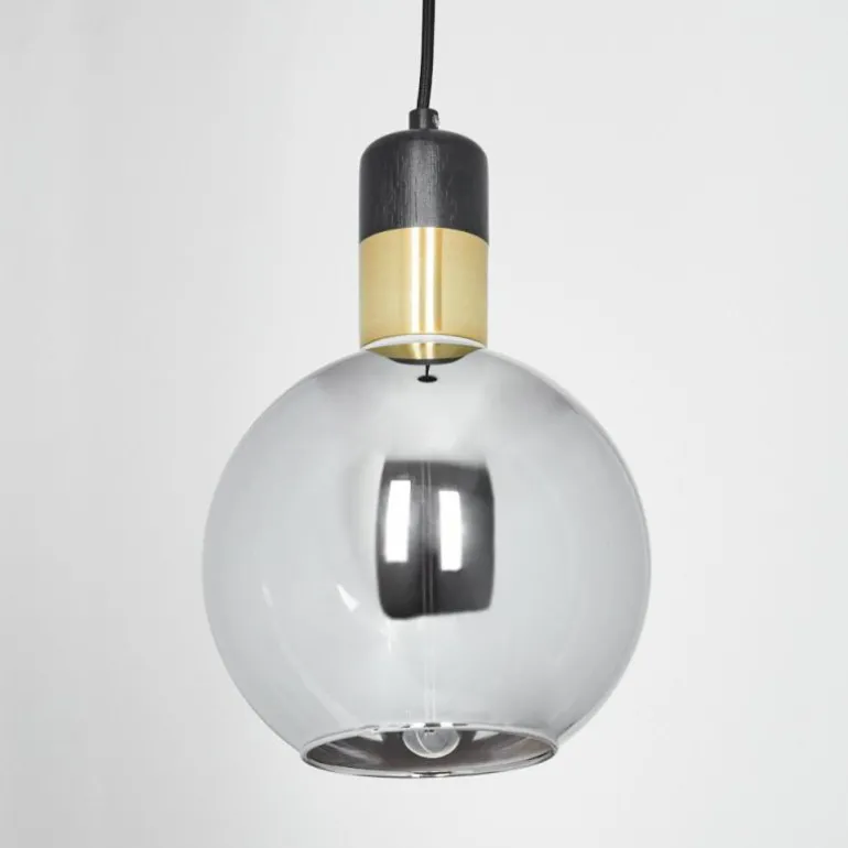 Suspension Tuvalu Noir, 1 lumière