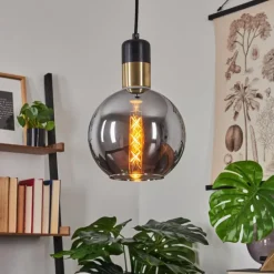 Suspension Tuvalu Noir, 1 lumière