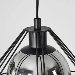 Suspension Uarau Noir, 1 lumière